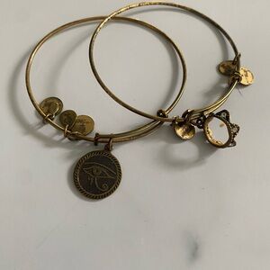 Alex and Ani Gold Charm Bracelets